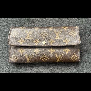 COPY - Authentic LOUIS VUITTON Portefeuille Sarah Monogram Brown Wallet review …